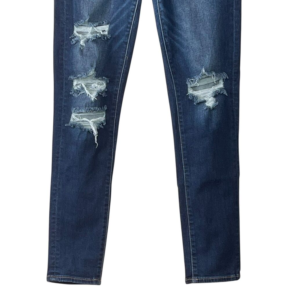 American Eagle Distressed Jegging Jeans Size 12 Long Next Level Stretch 12L - Picture 3 of 9